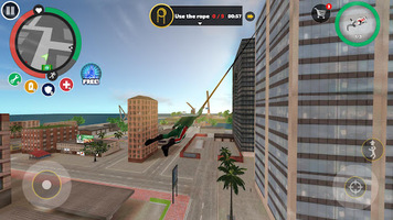 Rope Hero superhero rope swing gameplay